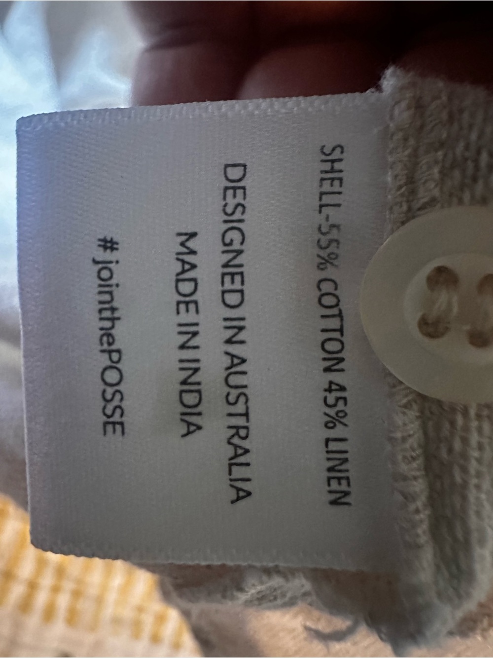 Posse Cream Striped  Cotton Linen blend TOP NWOT EXACTLY AS  PICTURED❤️ - Picture 9 of 12